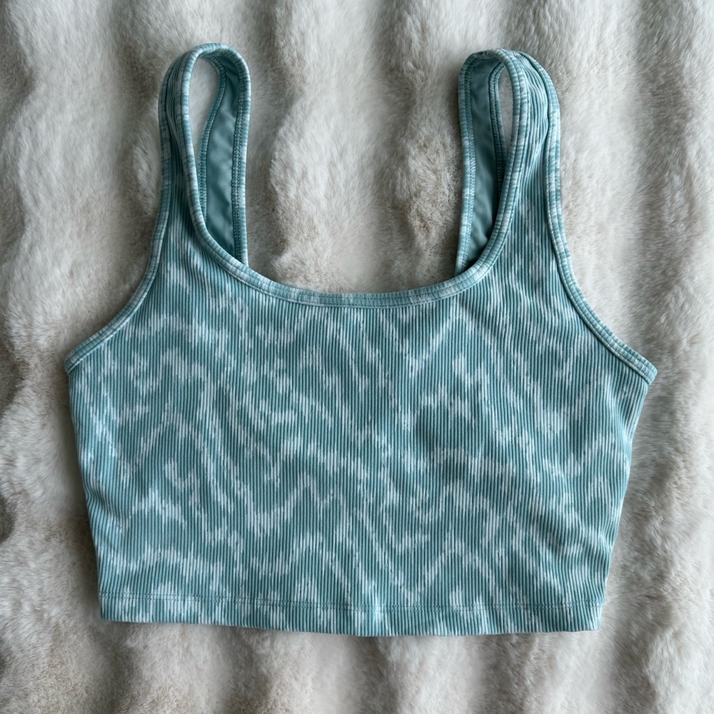 🆕 Offline by Aerie | Teal Patterned Sports Top - Size L.